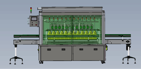 クリーム色AC220Vの電源のためのカスタマイズ可能な自動化されたびんの充填機